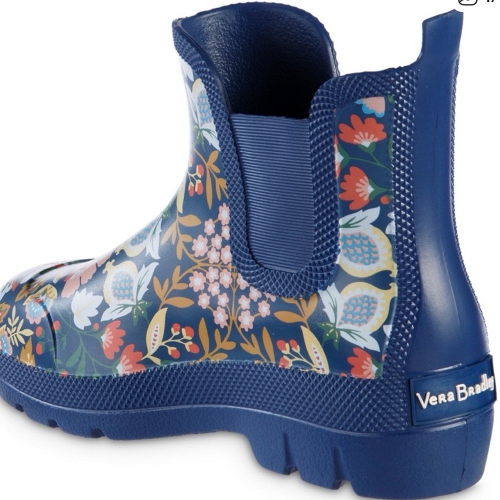 Vera Bradley Kids Navy Floral Rain Boots